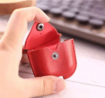 Leather Protective Case with Carabiner - Image 4