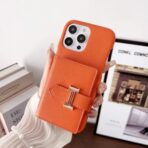 Leather Phone Case with Card Holder & Strap – HMS Style – Protective Cover - Image 4