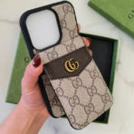 GCC Leather iPhone Case with Card Holder | Slim Protective Cover for iPhone 11–17 Series - Image 5