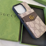 GCC Leather iPhone Case with Card Holder | Slim Protective Cover for iPhone 11–17 Series - Image 3
