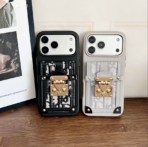 CD Luxury Leather Crossbody Phone Case with Chain Strap & Magnetic Closure – For iPhone 13–17 Series - Image 10