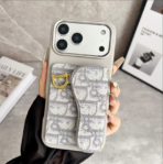 CD Leather Crossbody Phone Case with Card Holder & Magnetic Closure – Compatible with iPhone 13–17 Series - Image 6