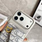 CD Leather Crossbody Phone Case with Card Holder & Magnetic Closure – Compatible with iPhone 13–17 Series - Image 3