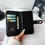 CNL Quilted Wallet Phone Case with Card Holder & Wrist Strap – Compatible with iPhone 12–17 Series - Image 4