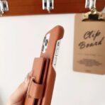 Leather Phone Case with Card Holder & Strap – HMS Style – Protective Cover - Image 5