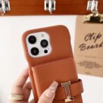 Leather Phone Case with Card Holder & Strap – HMS Style – Protective Cover - Image 6