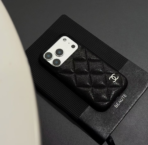 CC CHNNL Luxury Quilted Leather Phone Case – Designer Inspired Style - Image 5