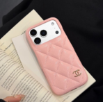CC CHNNL Luxury Quilted Leather Phone Case – Designer Inspired Style - Image 3