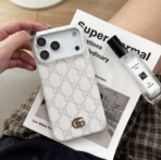 Luxury GG Monogram Designer Phone Case – Premium Protective Cover for iPhone 12 to iPhone 17 - Image 6