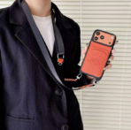 HMS Leather Crossbody iPhone Case with Strap – Luxury Designer Style Phone Case for iPhone 14, 15, 16 & 17 Series - Image 3